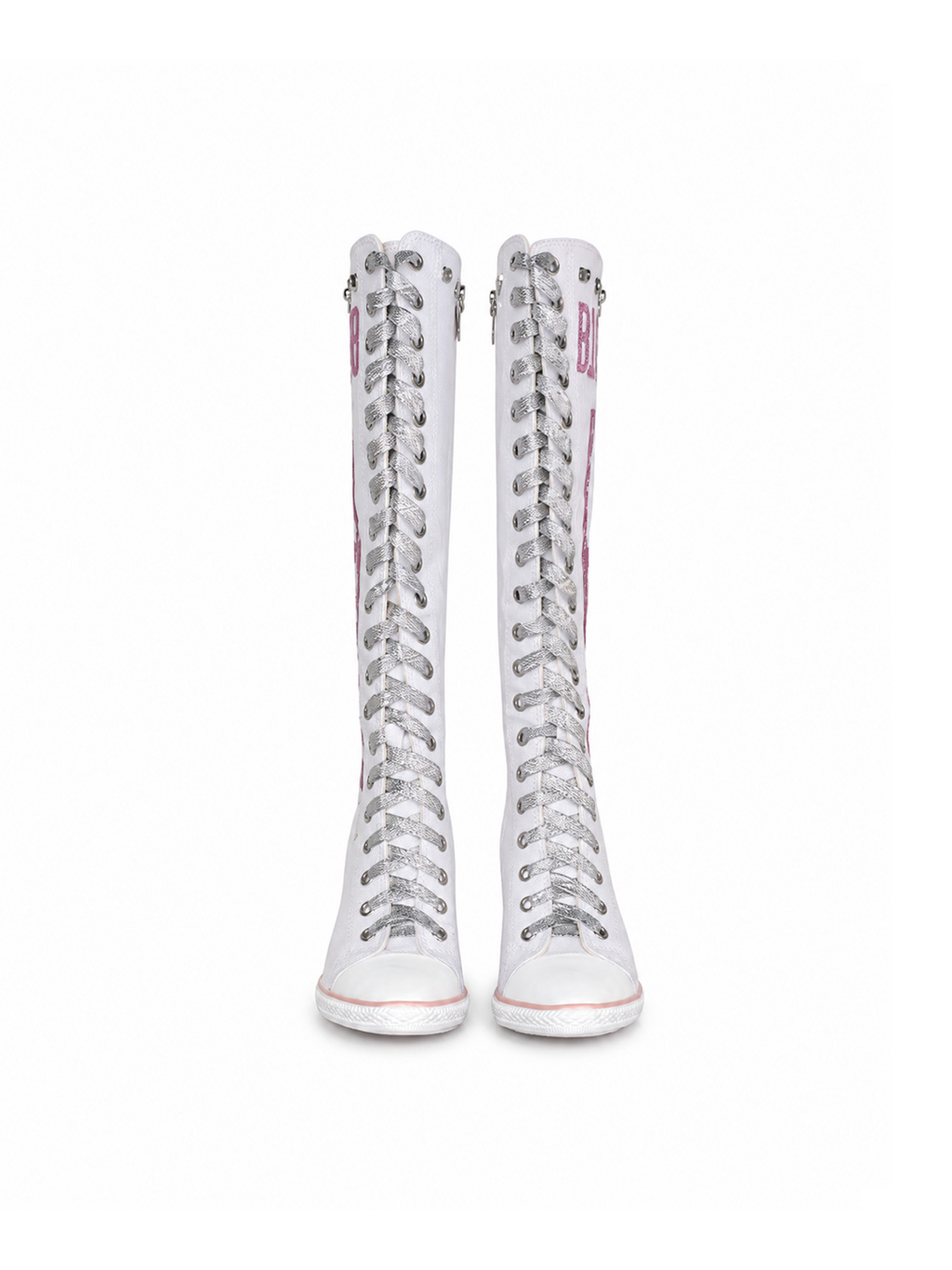 BB01-004 Armed Heels Boots - Mummy White
