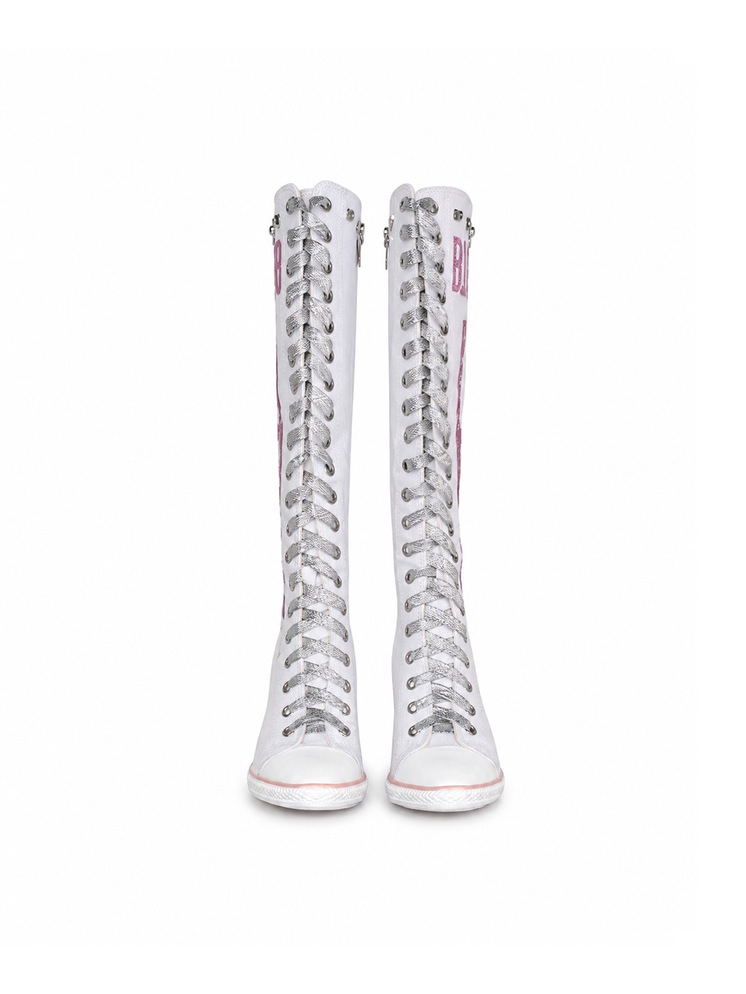 BB01-004 Armed Heels Boots - Mummy White