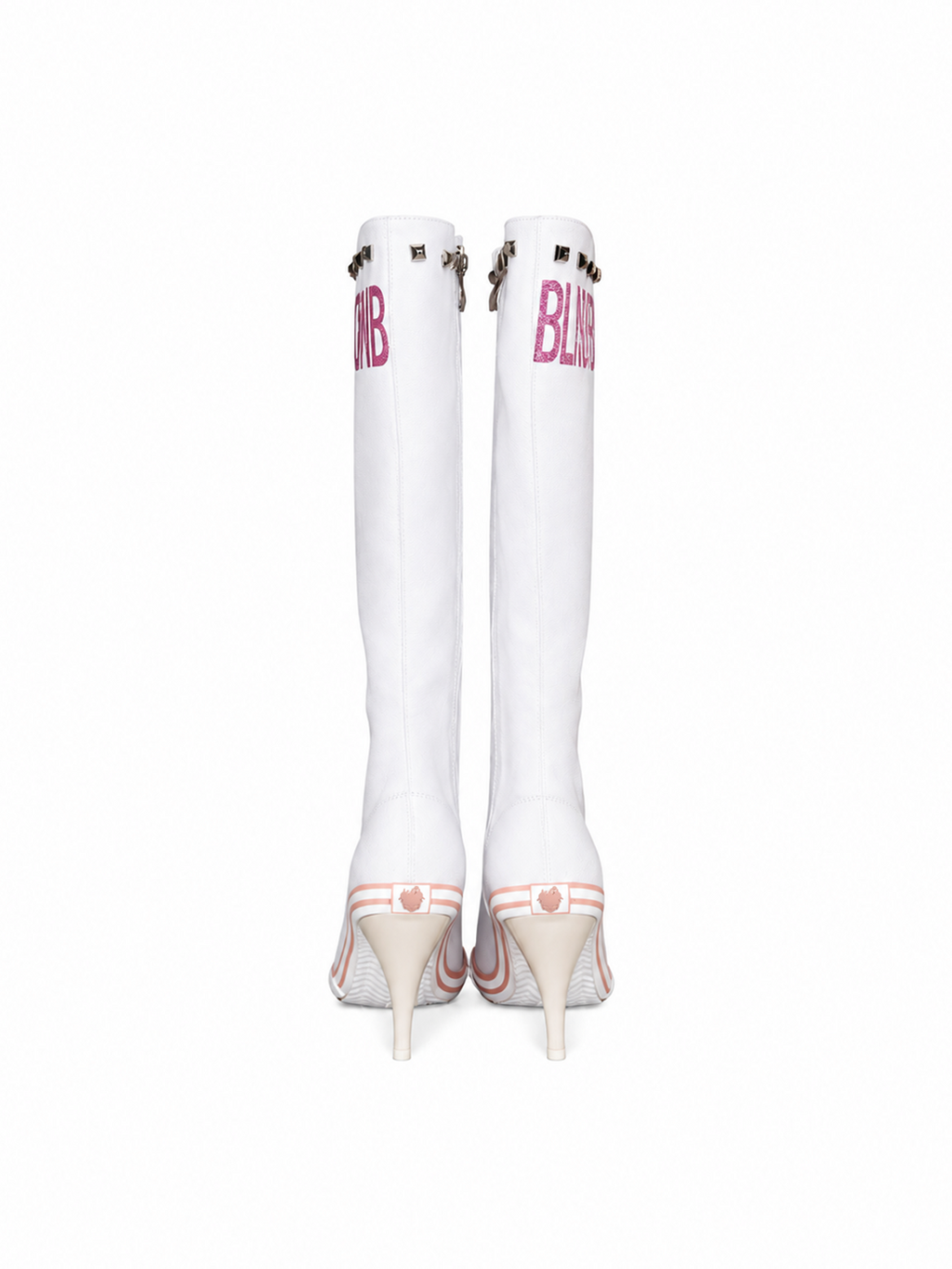BB01-004 Armed Heels Boots - Mummy White